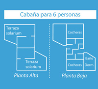 cabañas para 6 personas